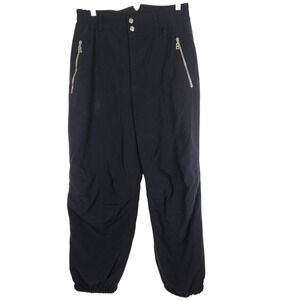 Vintage Bogner Snow Pants Womens 12 Black Insulated Nylon Skiing USA 90s